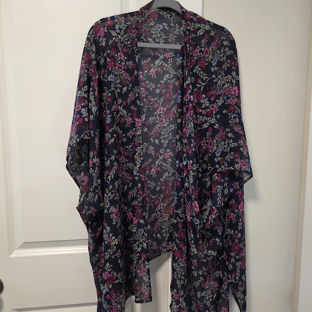 Lane Bryant Floral Kimono Overpiece